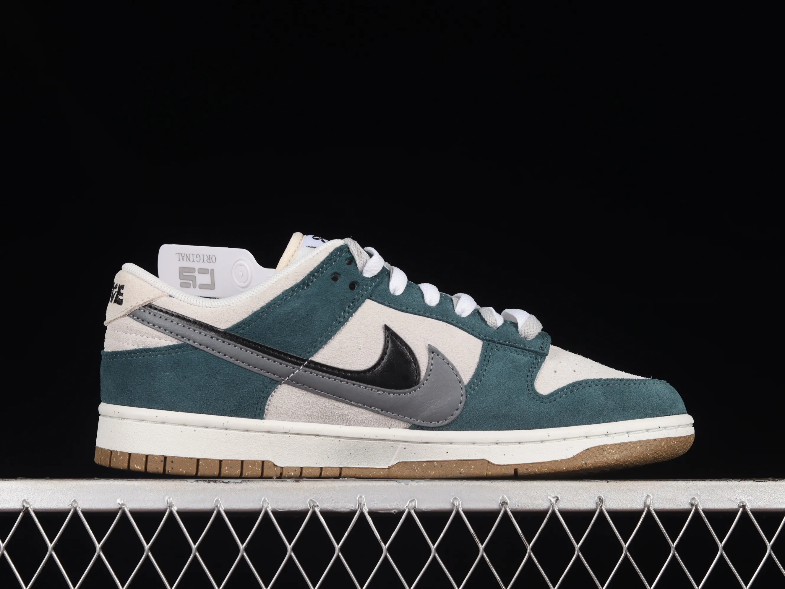 All categories Nk SB Dunk series Nk SB Dunk Low low-top sneakers Nk SB Dunk Low "85" gray green double hook SB low-top sports and leisure sneakers DO9457-110